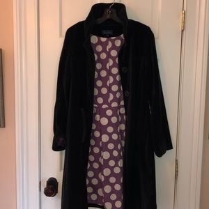 Biden black velvet coat